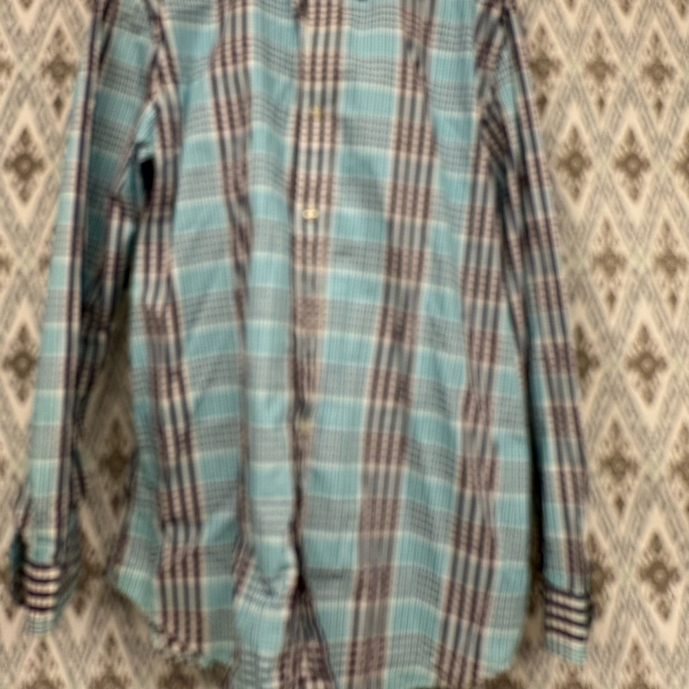 Banana Republic Men's Blue Plaid Shirt